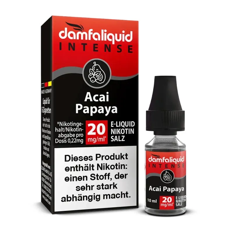 DAMFALIQUID INTENSE - Acai Papaya Nikotinsalz Liquid