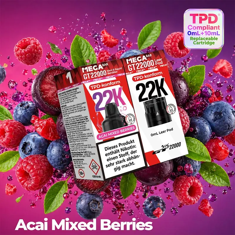 MEGABAR GT 22000 Pod - Acai Mixed Berries