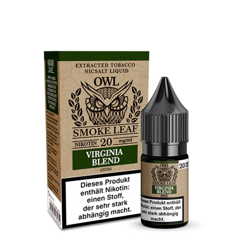 OWL SMOKE LEAF - Virginia Blend Tobacco Nikotinsalz Liquid