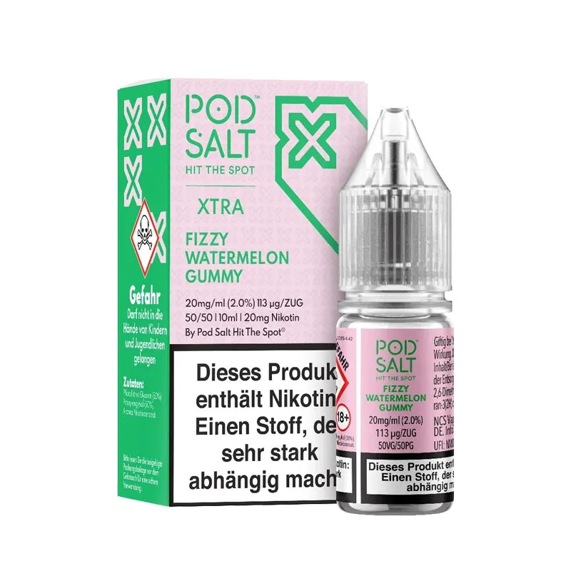 POD SALT XTRA - Fizzy Watermelon Gummy Nikotinsalz Liquid