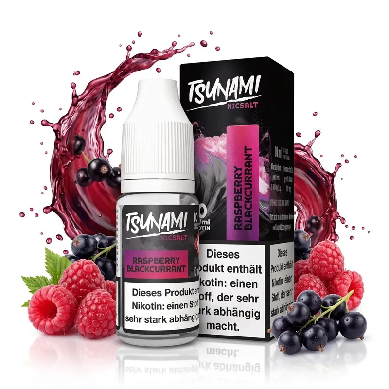 TSUNAMI - Raspberry Blackcurrant Nikotinsalz Liquid