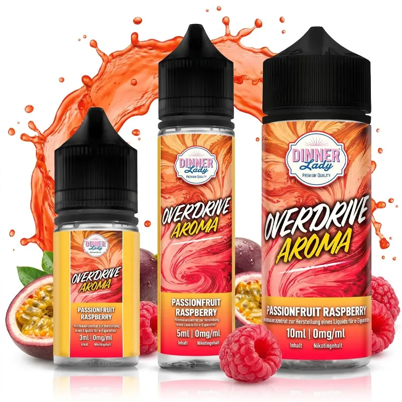 DINNER LADY Overdrive - Passionfruit Raspberry Longfill Aroma