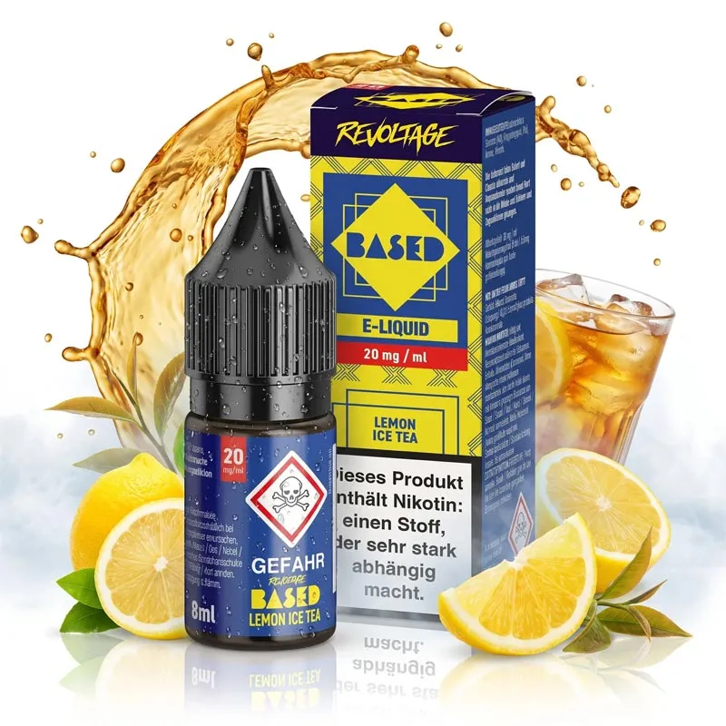 Revoltage BASED - Lemon Ice Tea Nikotinsalz Liquid 8ml