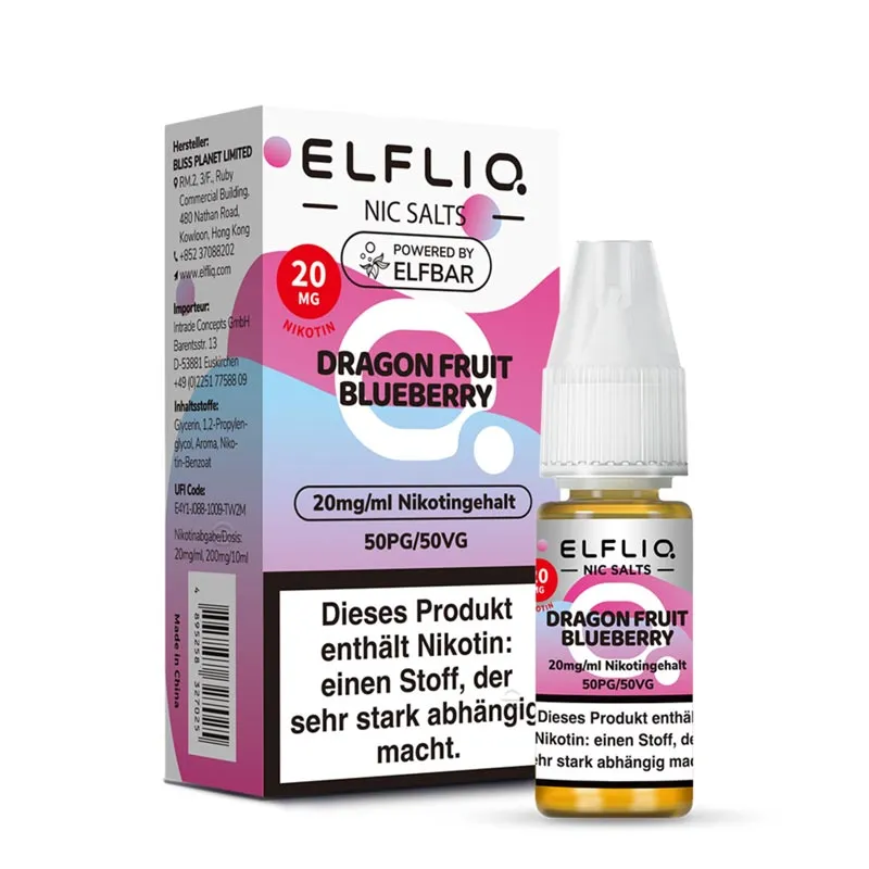 ELFLIQ Liquid - Dragon Fruit Blueberry Nikotinsalz