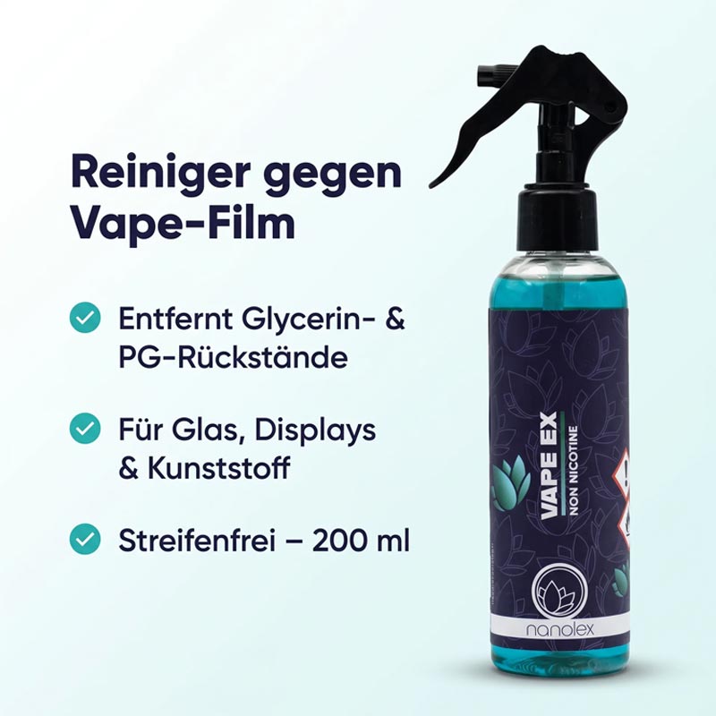 NANOLEX - Vape EX Reiniger Non Nicotine 200ml