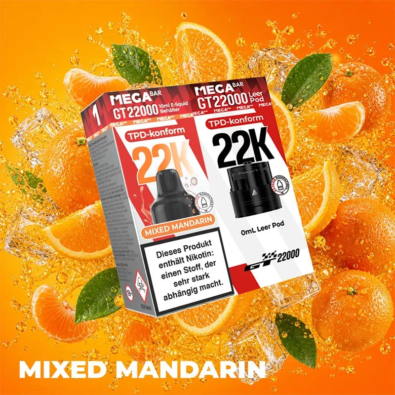 MEGABAR GT 22000 Pod - Mixed Mandarin