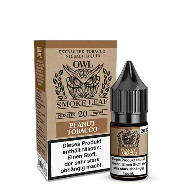 OWL SMOKE LEAF - Peanut Tobacco Nikotinsalz Liquid