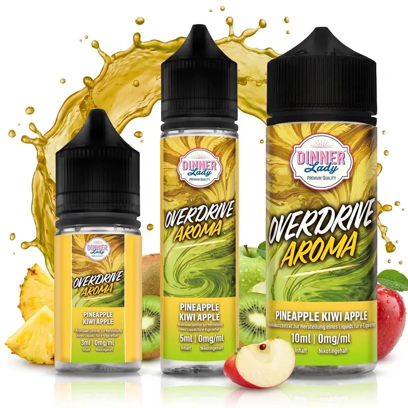 DINNER LADY Overdrive - Pineapple Kiwi Apple Longfill Aroma
