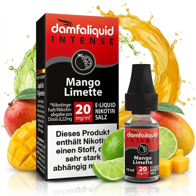 DAMFALIQUID INTENSE - Mango Limette Nikotinsalz Liquid