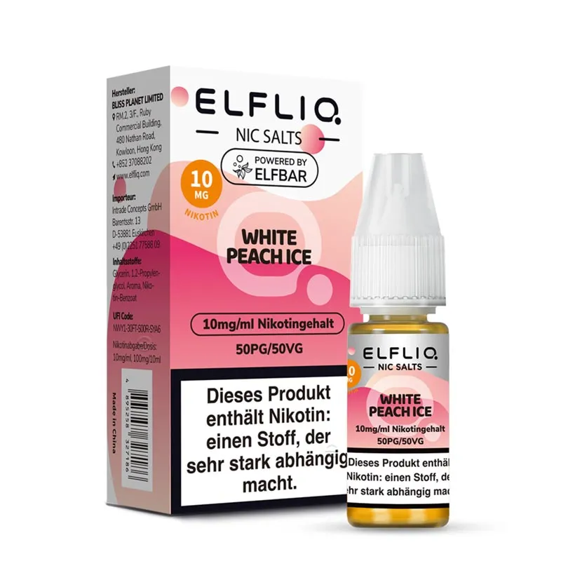 ELFLIQ Liquid - White Peach Ice Nikotinsalz