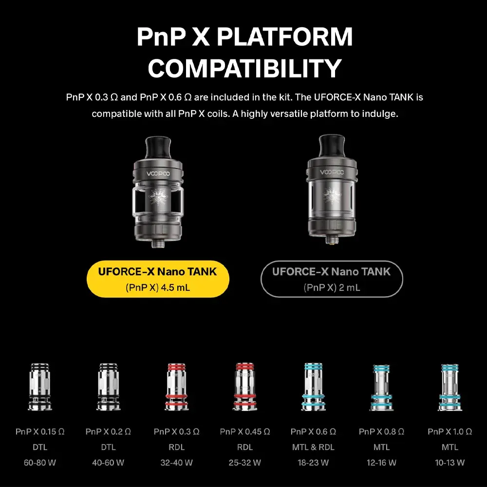 VOOPOO - Uforce X Nano Tank Verdampfer