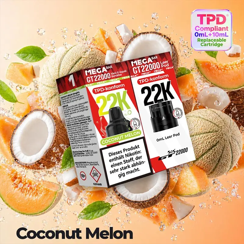 MEGABAR GT 22000 Pod - Coconut Melon