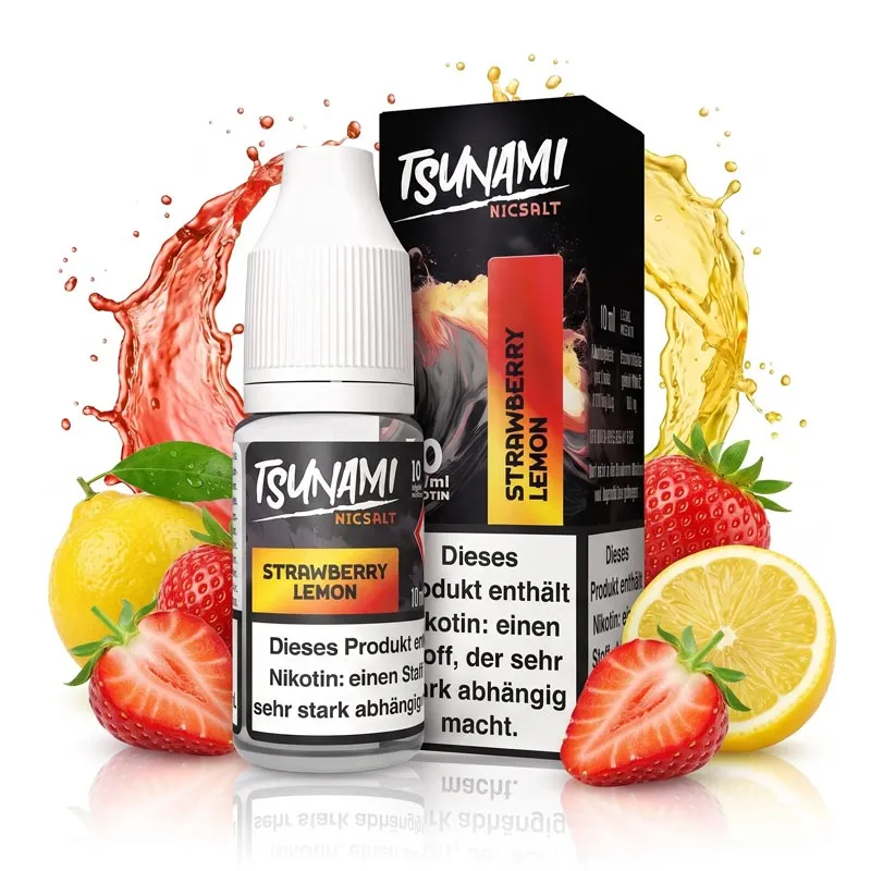 TSUNAMI - Strawberry Lemon Nikotinsalz Liquid