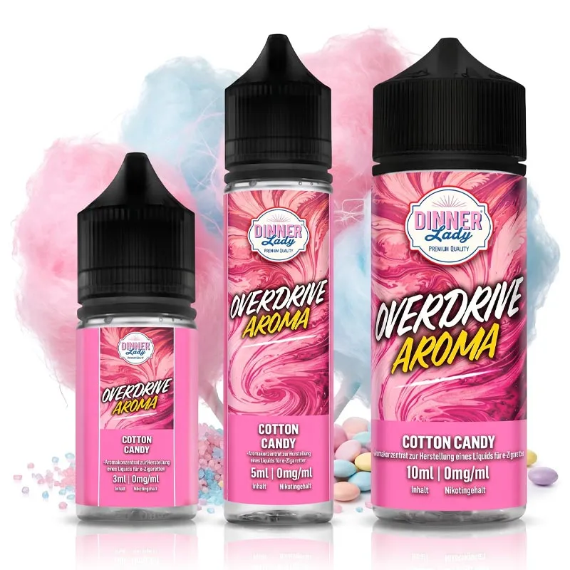 DINNER LADY Overdrive - Cotton Candy Longfill Aroma