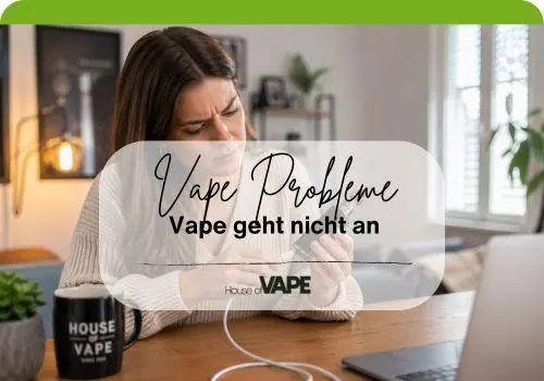 Frau versucht Vape wieder anzubekommen