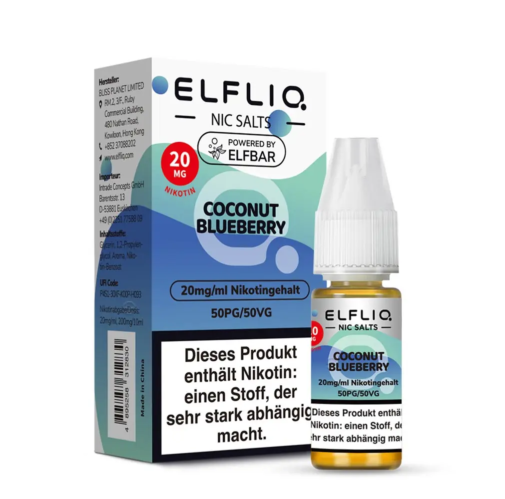 ELFLIQ Liquid - Coconut Blueberry Nikotinsalz