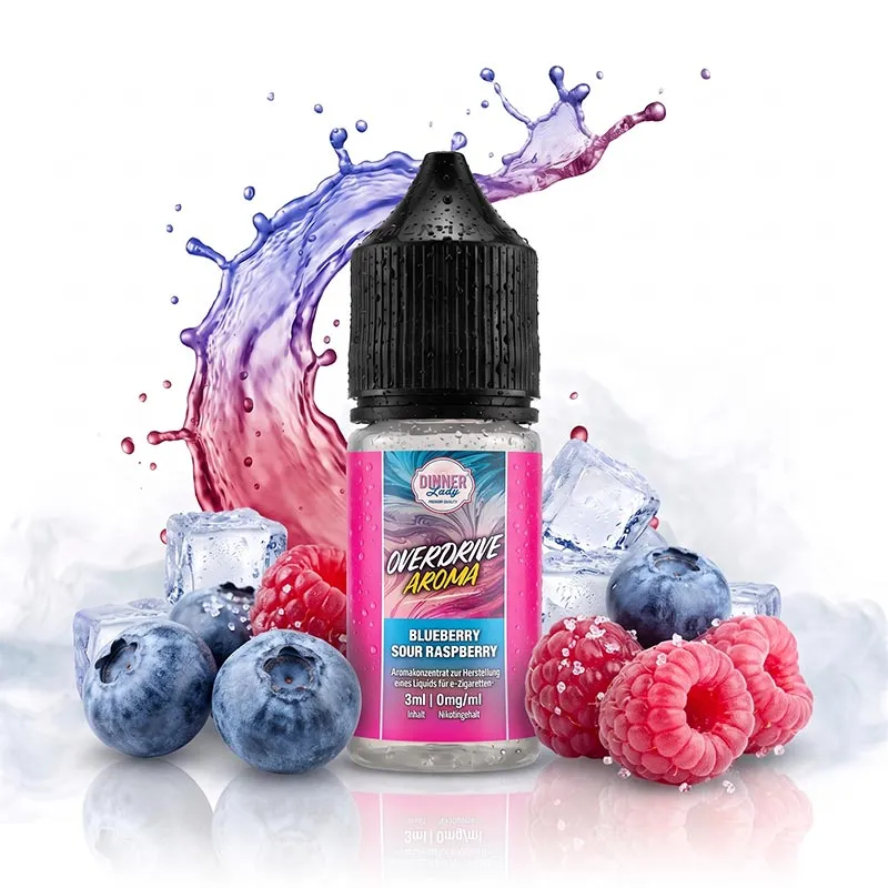 DINNER LADY Overdrive - Blueberry Sour Raspberry Longfill Aroma