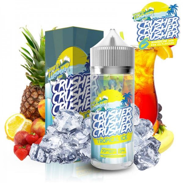 Tropical Ice Liquid von Crusher ♥ Tropische Früchte auf Eis ✔ 100ml Shortfill ✔ Schneller Versand ✔