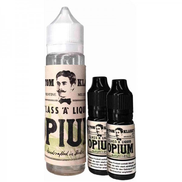 Tom Klark's Opium Liquid ♥ 60ml 6mg Nikotin ✔ Komplexes Liquid mit weichen und herben Nuancen ✔ Schneller Versand ✔ Auch in unseren Geschäften ✔