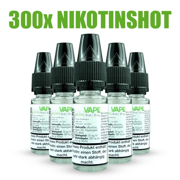 300x 50VG/50PG 20mg Nikotinshot