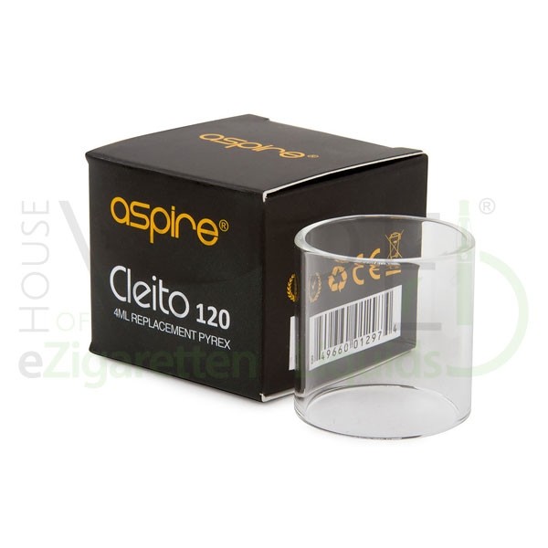 Aspire Cleito 120 4ml Ersatzglas ♥ Einfacher Austausch ✔ Auch in unseren Shops verfügbar ✔ Schneller Versand ✔