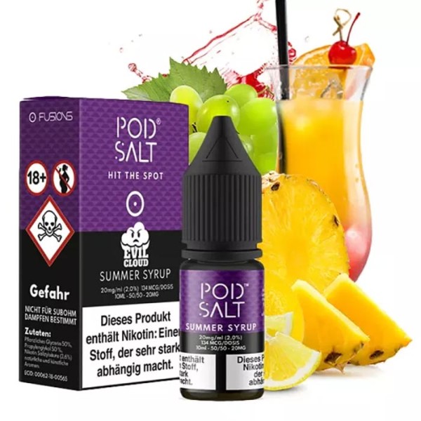 POD SALT FUSION - Summer Syrup Nikotinsalz