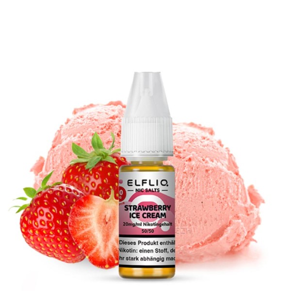 ELFLIQ Liquid - Strawberry Ice Cream Nikotinsalz