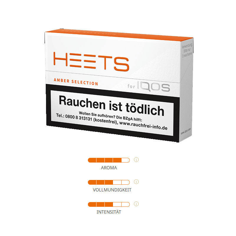 HEETS Amber Label für IQOS Zigarette 1 x 20 Stück kaufen