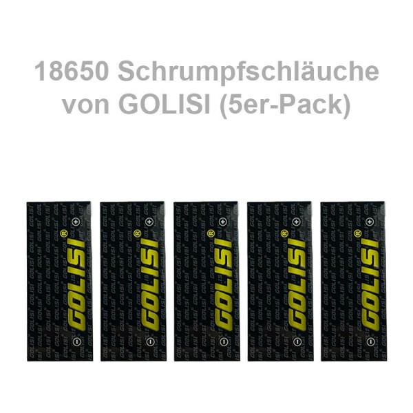 Golisi 18650 Schrumpfschlauch (5er-Pack)