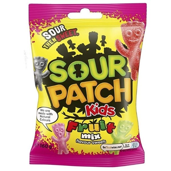 Sour Patch - Kids Fruit Mix 160g Mondelēz International ♥ die saueren Gummikids ✔ mit buntem Fruchtgeschmack ✔ Günstig bestellen ✔ Schneller Versand ✔ House of Vape ♥