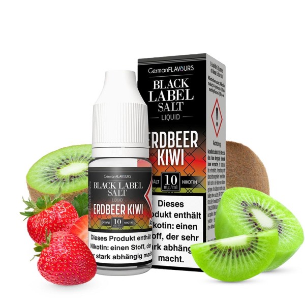 BLACK LABEL - Erdbeer Kiwi Nikotinsalz