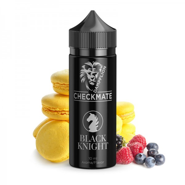 Black Knight Aroma von Dampflion ♥ Macarons mit Waldfrüchten ✔ 8-10% ✔ Inkl. 120ml Leerflasche ✔